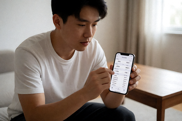 用户在手机上查看实时比分与赛事数据的场景